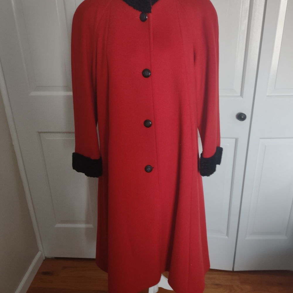 Leslie Fay Bold Red Jacket